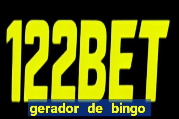 gerador de bingo de palavras