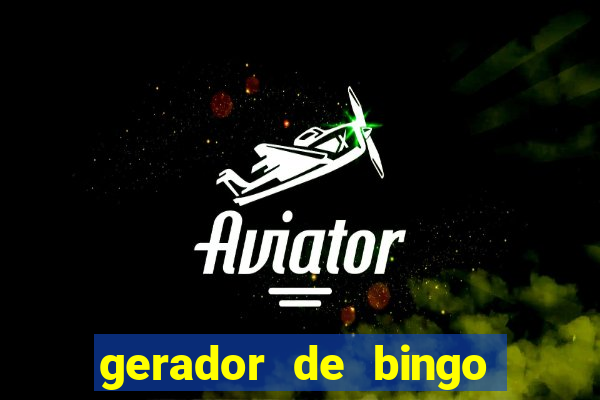 gerador de bingo de palavras