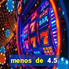 menos de 4.5 escanteios o que significa