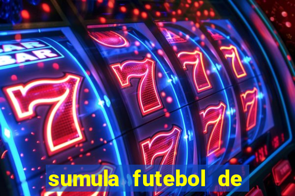 sumula futebol de campo word