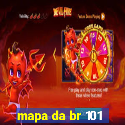 mapa da br 101