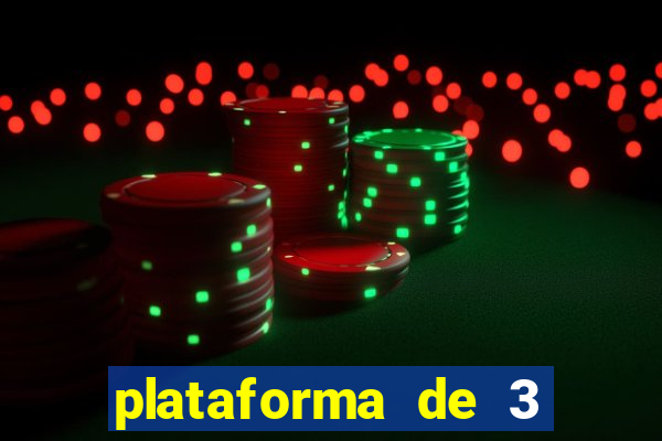 plataforma de 3 reais jogo