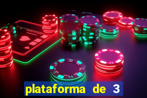 plataforma de 3 reais jogo