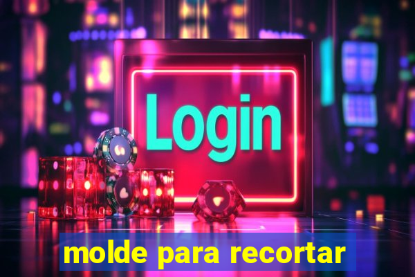 molde para recortar