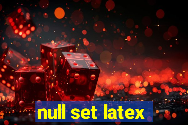 null set latex