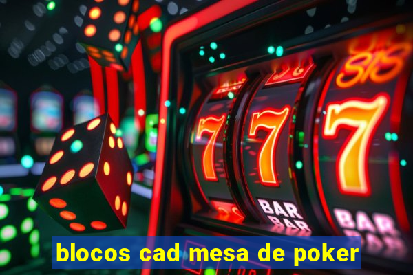 blocos cad mesa de poker