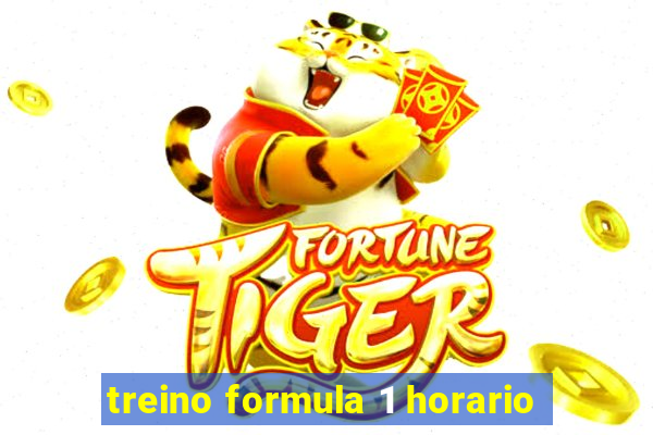 treino formula 1 horario