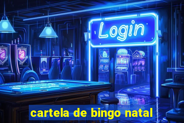 cartela de bingo natal