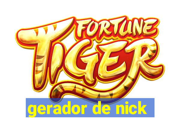 gerador de nick