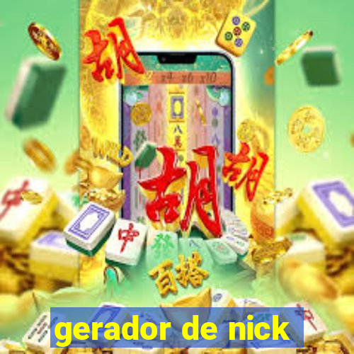 gerador de nick