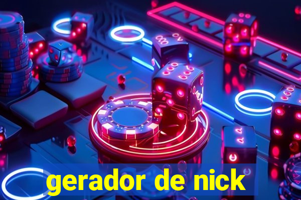 gerador de nick