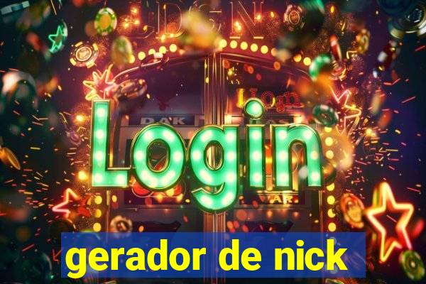 gerador de nick