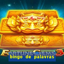 bingo de palavras 3 ano