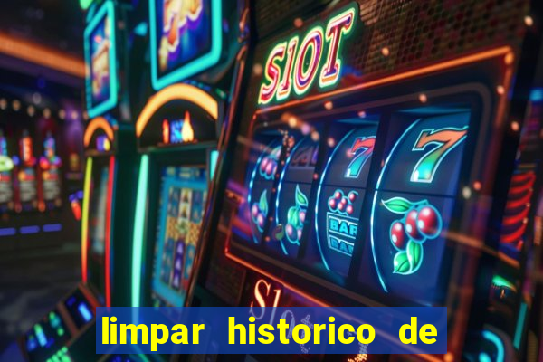 limpar historico de apostas bet365