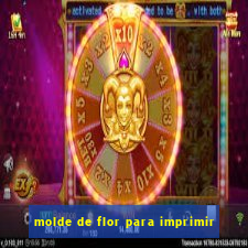 molde de flor para imprimir