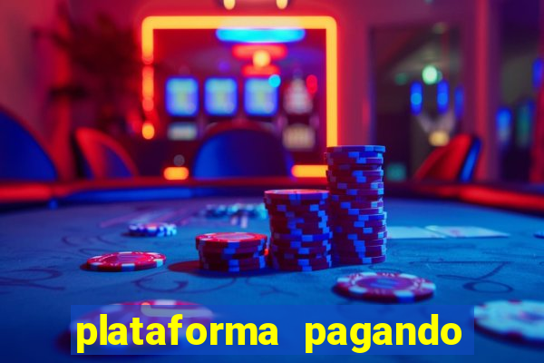 plataforma pagando no cadastro