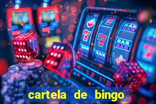 cartela de bingo cha de panela