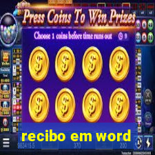 recibo em word