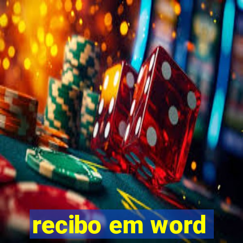 recibo em word