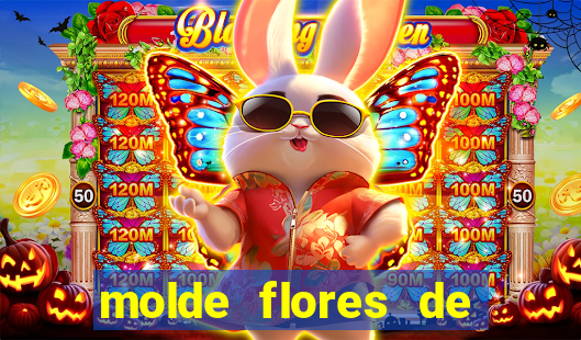 molde flores de papel para imprimir