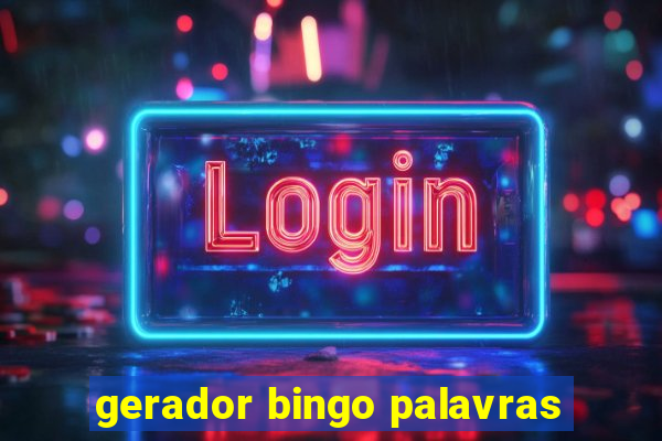 gerador bingo palavras