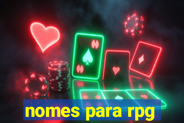 nomes para rpg