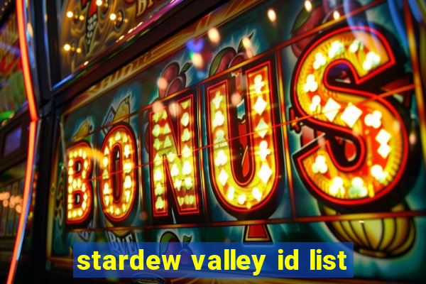 stardew valley id list