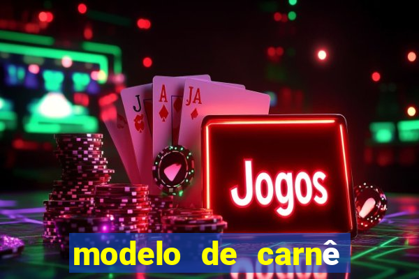 modelo de carnê de pagamento word