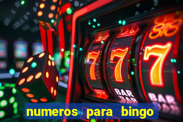 numeros para bingo de 1 a 90