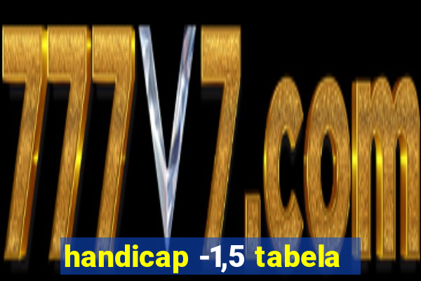 handicap -1,5 tabela