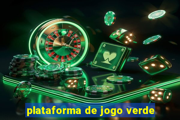 plataforma de jogo verde