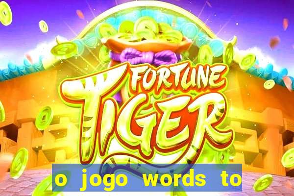 o jogo words to win paga mesmo