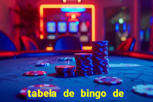 tabela de bingo de 1 a 100