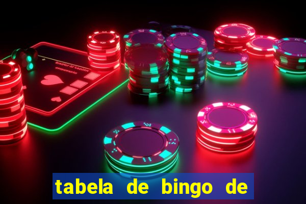 tabela de bingo de 1 a 100