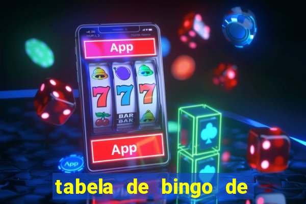 tabela de bingo de 1 a 100