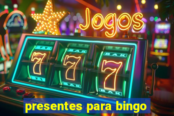 presentes para bingo