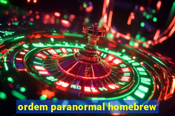 ordem paranormal homebrew