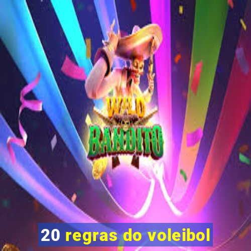 20 regras do voleibol