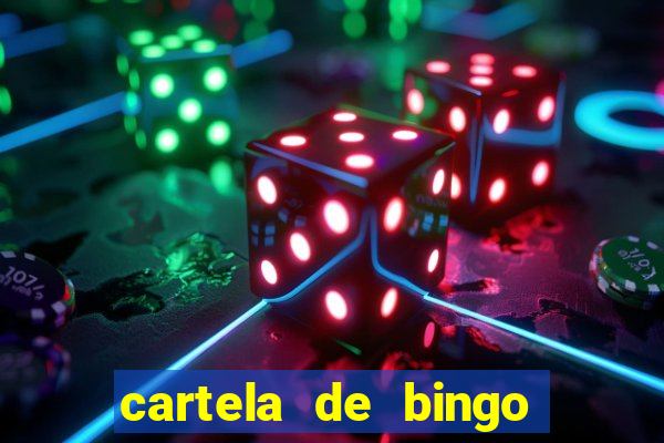 cartela de bingo cha de bebe