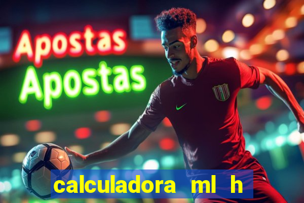 calculadora ml h para mcg kg min