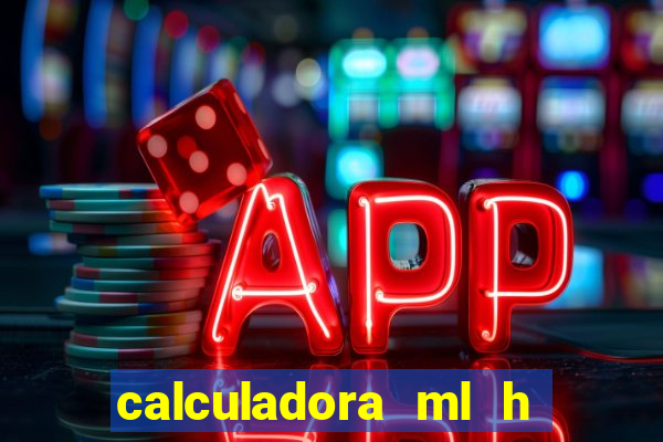 calculadora ml h para mcg kg min