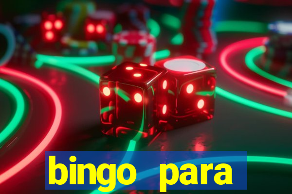 bingo para despedida de solteira para imprimir