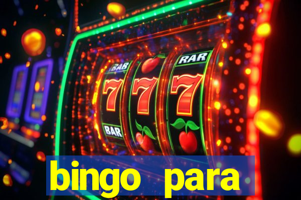 bingo para despedida de solteira para imprimir