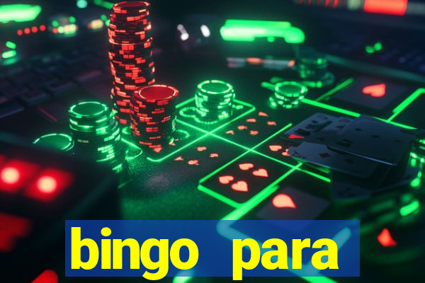 bingo para despedida de solteira para imprimir