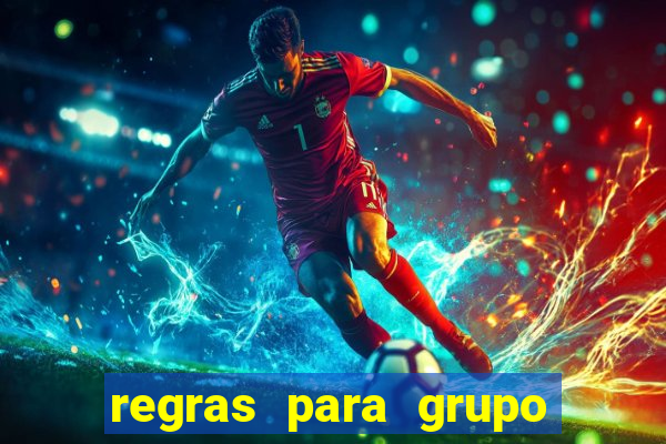 regras para grupo de futebol no whatsapp