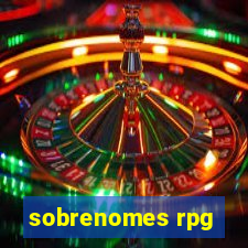 sobrenomes rpg