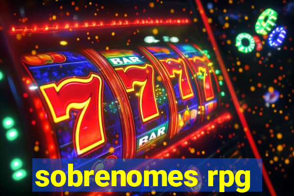 sobrenomes rpg