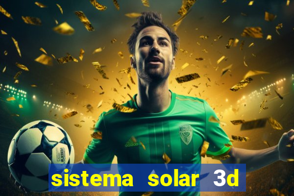 sistema solar 3d em movimento