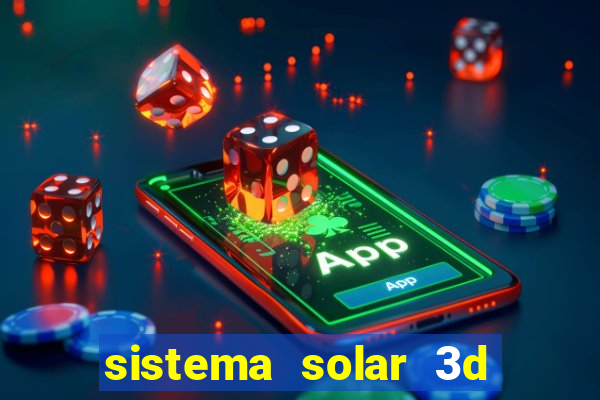 sistema solar 3d em movimento