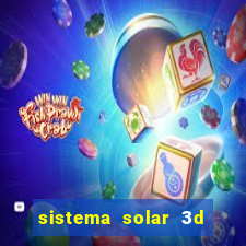 sistema solar 3d em movimento